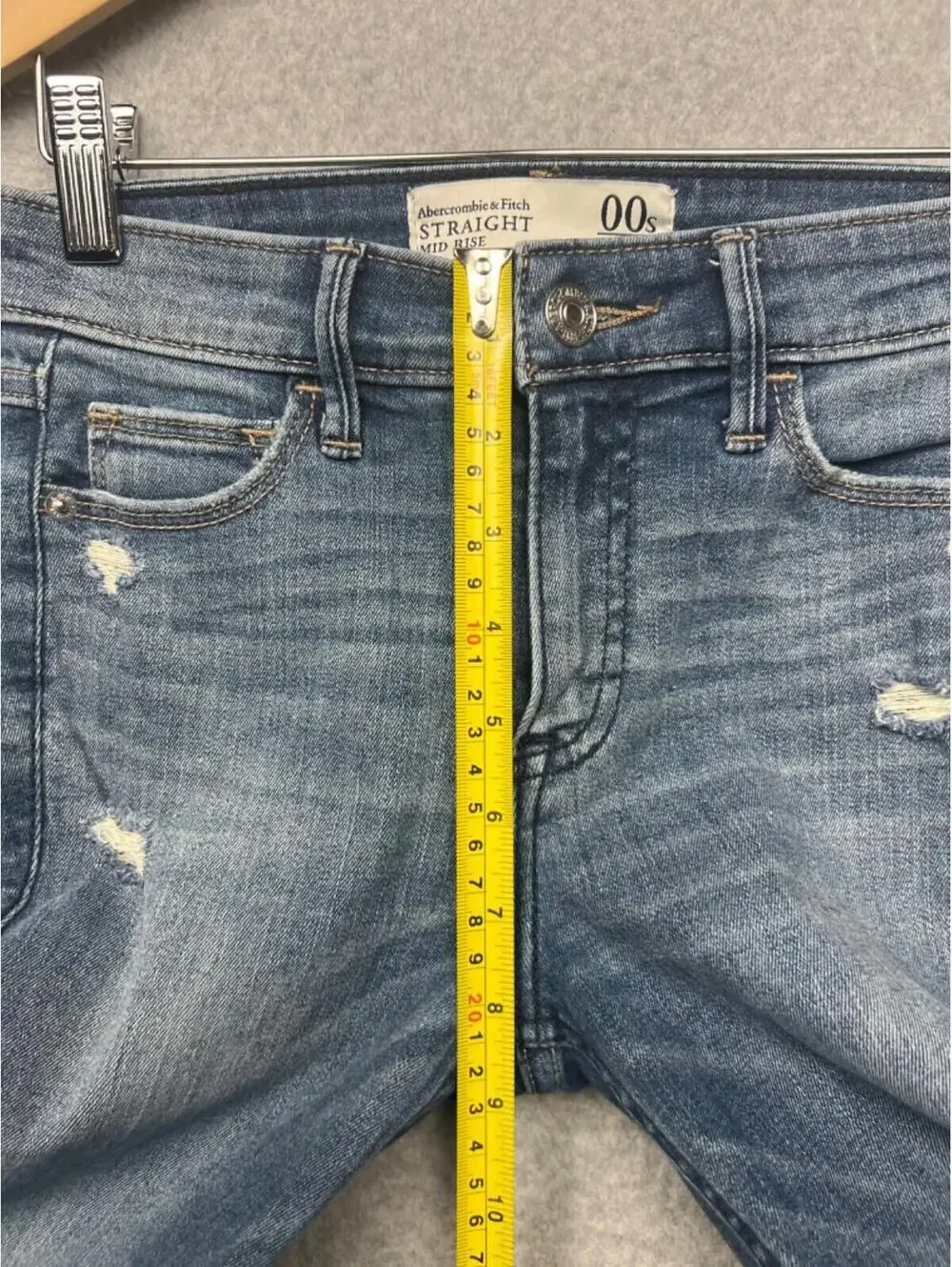 Abercrombie & Fitch Denim Jeans Womens 00S Straight Mid Rise Classic Casual